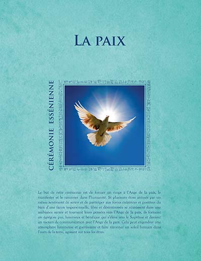 La paix – Cérémonie - FORMAT PDF