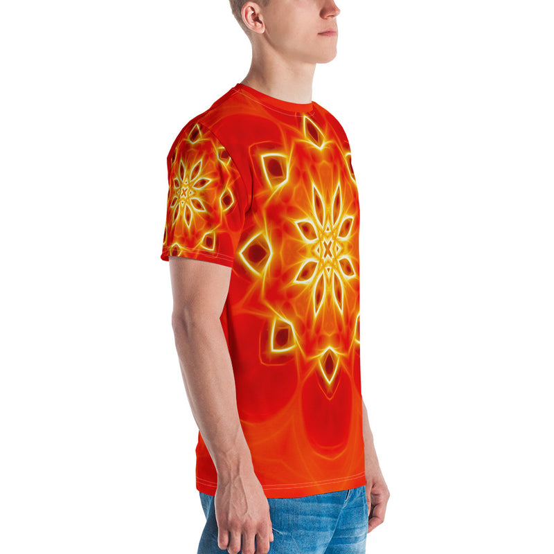 T-shirt pour Homme - Motif : Mandala de la Prospérité