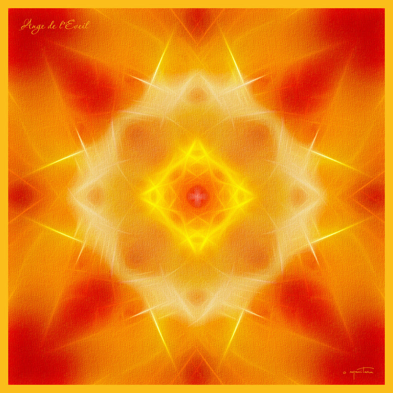 Tapis Mandala de l'Ange de l'Eveil