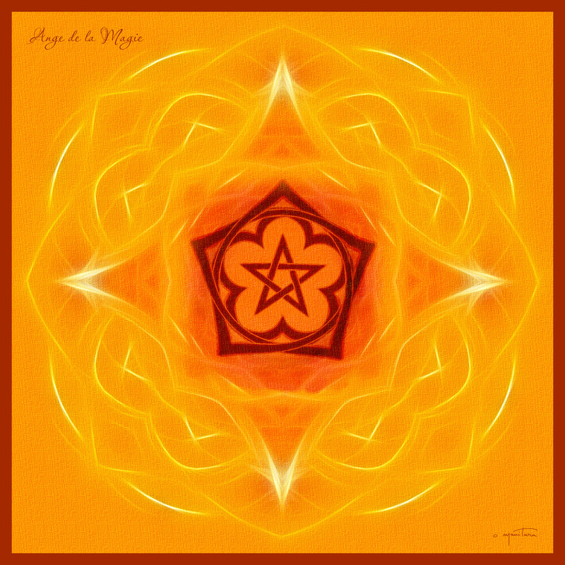 Tapis Mandala de l'Ange de la Magie