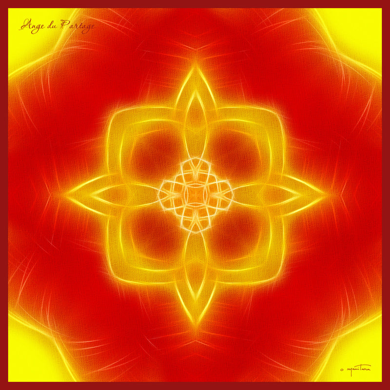 Tapis Mandala de l'Ange du Partage