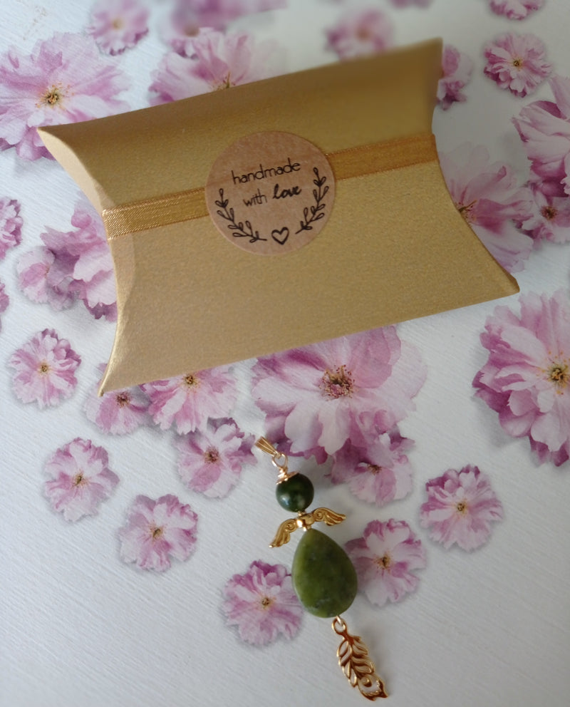 Pendentif Jade Néphrite Vœu de l’Archange Raphaël