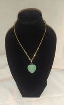 Pendentif cœur aventurine