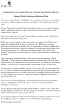 Message d’Olivier Manitara aux Esséniens d’Haïti - Janvier 2010