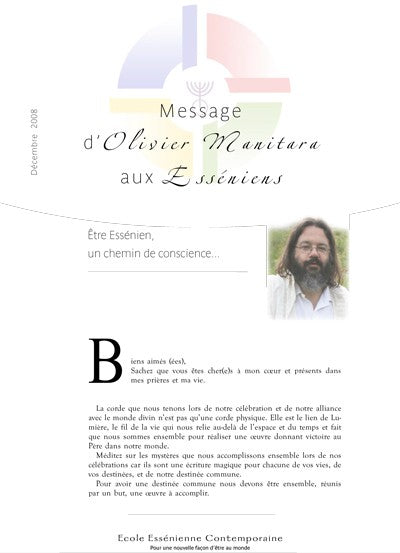 Être Essénien, un chemin de conscience... - Décembre 2008 