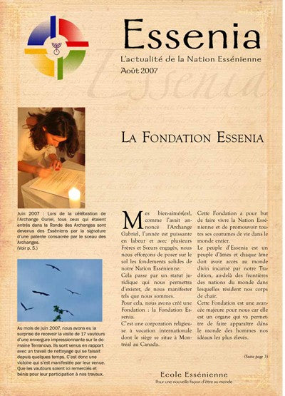 La fondation essénia - Août 2007