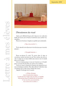 Lettre à mes élèves - Septembre 2010