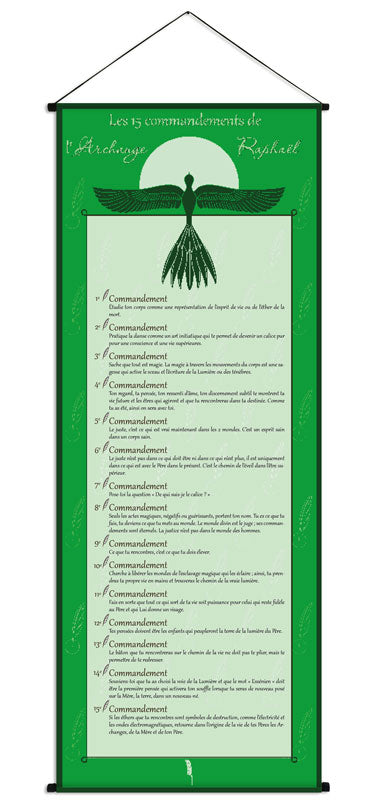 Tenture des 15 commandements de l'archange Raphael