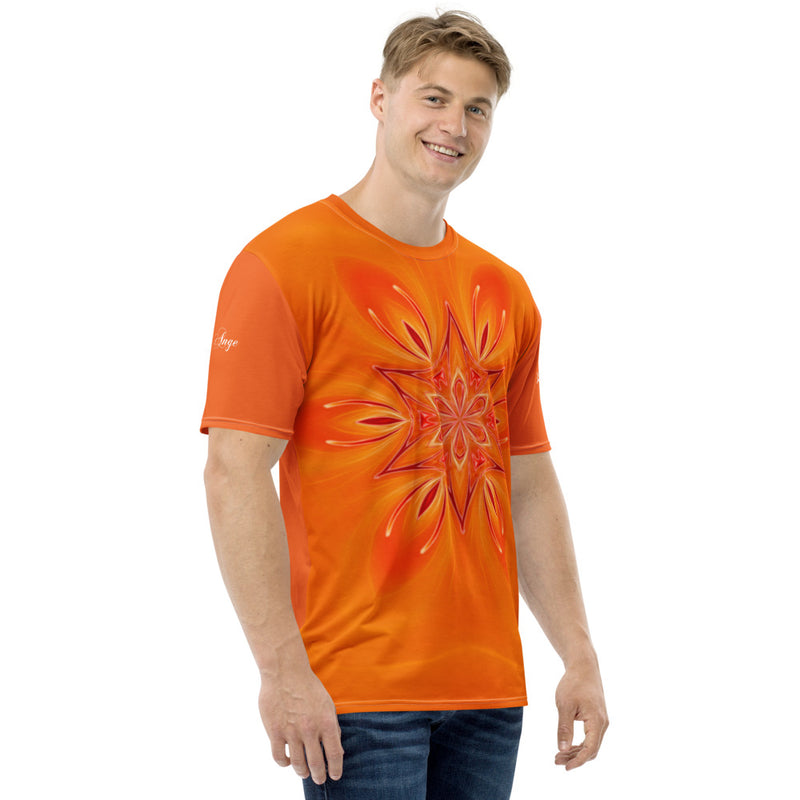 T-shirt pour Homme - Motif : Mandala Ange de la Bienfaisance