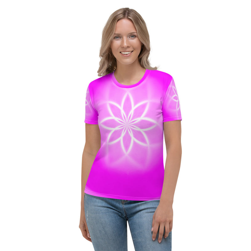 T-shirt pour Femme - Mandala d'énergie : Harmonie dans la vie et avec son entourage