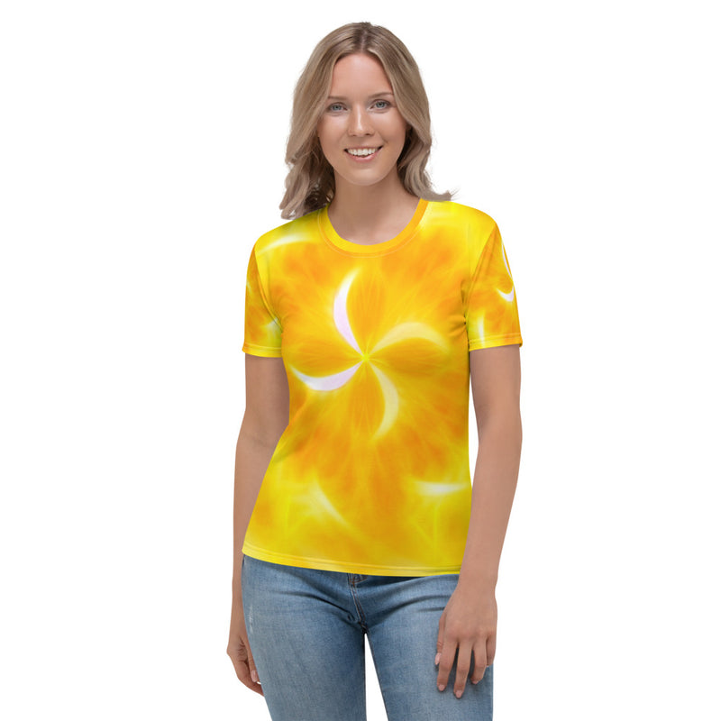 T-shirt pour Femme | Mandala d'énergie : La joie intérieure qui génère l’abondance