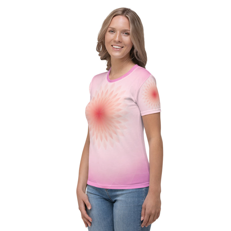 T-shirt pour Femme | Mandala d'énergie : La force supérieure en soi pour surmonter ses propres imperfections