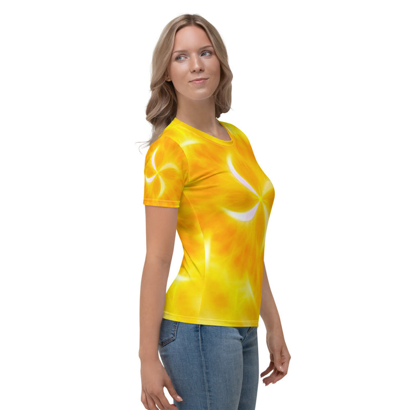 T-shirt pour Femme | Mandala d'énergie : La joie intérieure qui génère l’abondance