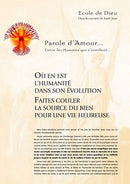 Où en est l’humanité dans son évolution Faites couler la source du bien pour une vie heureuse - Février 2006