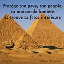 Protège ton pays, ton peuple, ta maison de lumière et trouve ta maison de lumière  et trouve ta force intérieure