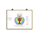 Les 12 cellules immortelles - Planche d'étude ésotérique - Affiche